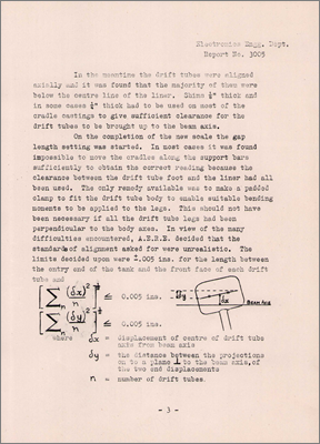 Mechanical alignment of Proton Linear Accelerator Type 850 (Metropolitan Vickers technical report, November 1958)
