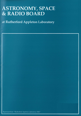 Astronomy, Space and Radio Board at Rutherford Appleton Laboratory (1985)