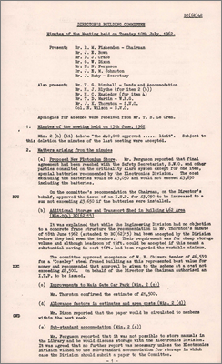BC(62)42 Minutes of meeting (10 July 1962)