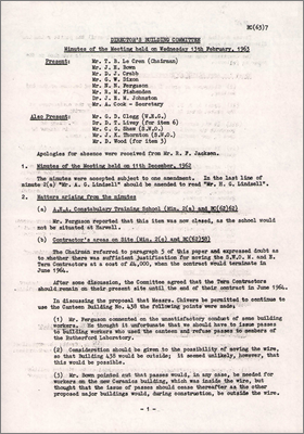 BC(63)7 Minutes of meeting (13 February 1963)