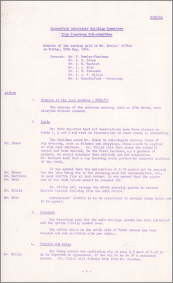 RLBC/C4 Minutes of meeting (25 May 1962)