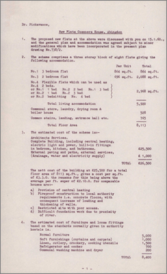 NI(GP)(60)11 Flats at Coseners House (1 February 1960)
