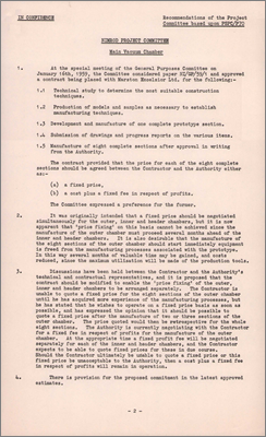 NI/GP/60/29 also PSPC/P70 Three Nimrod plant contracts (RF drive chain, power supply foundation block and main vacuum chamber, 26 July 1960)