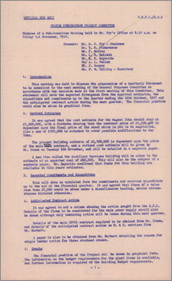PSPC/SC1 Minutes of PSPC Sub-Committee (To discuss preparation for GPC of Quarterly Statement, 7 November 1957)