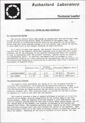 Nimrod RF System and Beam Diagnostics