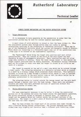 Nimrod Target Mechanisms and the Proton Extraction System