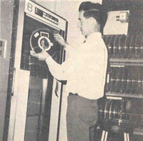 Paul Nelson mounting a tape on the SC4020