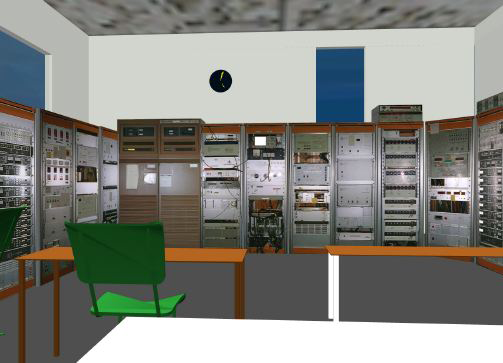 Figure 3: VR model of the EISCAT facility control room