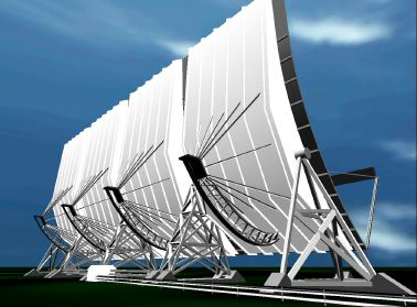 Figure 4: VR model of the EISCAT  VHF antenna