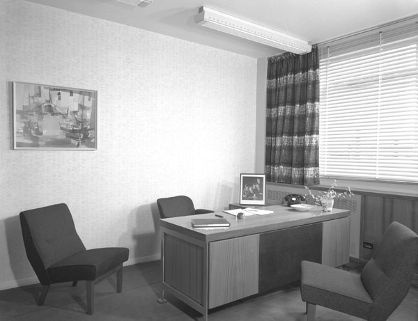 Typical print: Jack Howlett's first office