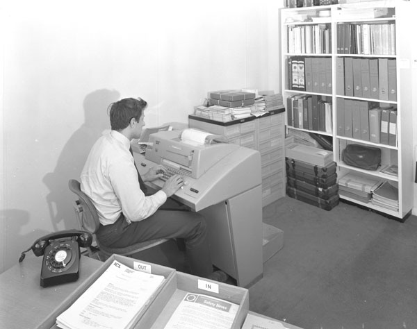 John Baldwin and Teletype. attached to Sigma2 