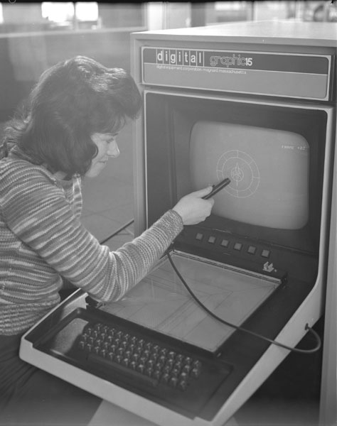 Maureen Smith pretending to use the VT15
