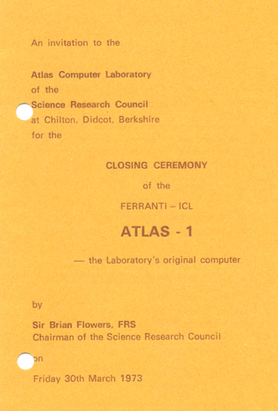 Atlas Closure: 1973