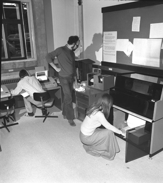 GEC 2050 RJE Station at Nuclear Physics Department, Oxford University, December 1973