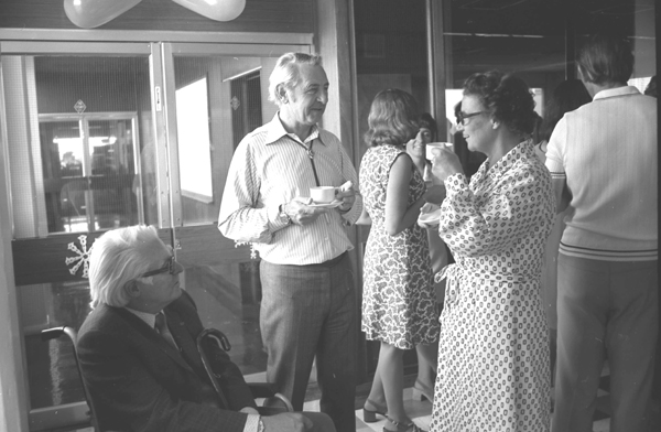 Jack with the Pickavances. Mike and Lorna Claringbold in the background with Judy Lay