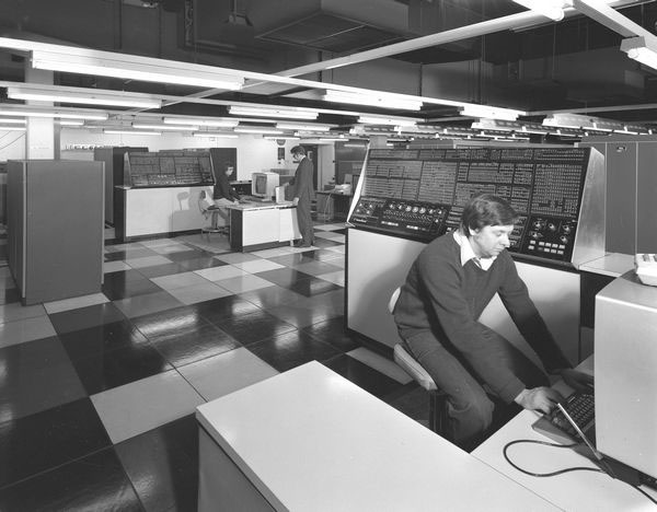 IBM 360/195s in the Atlas Building, February 1978