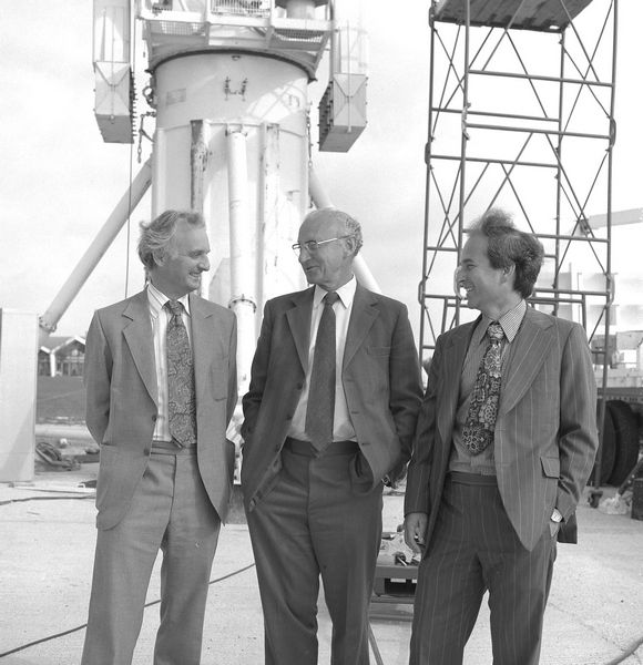 John Houghton, Godfrey Stafford and Geoff Manning, September 1979