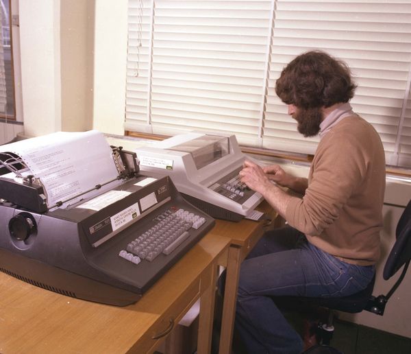 Diablo-1620 Letter-Quality Printer (foreground)