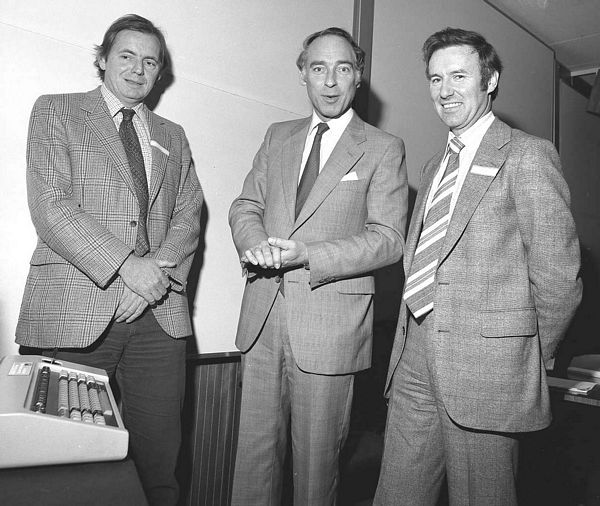 Mike Disney, Neil MacFarlane and Malcolm Longair at the Starlink Inauguration