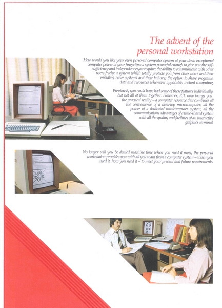 The advent of the personal workstation, October 1981