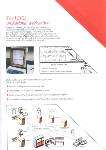 The PERQ professional workstation, October 1981