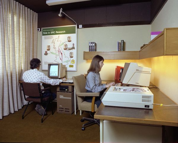 The compact PERQ single user computer installed at RAL
