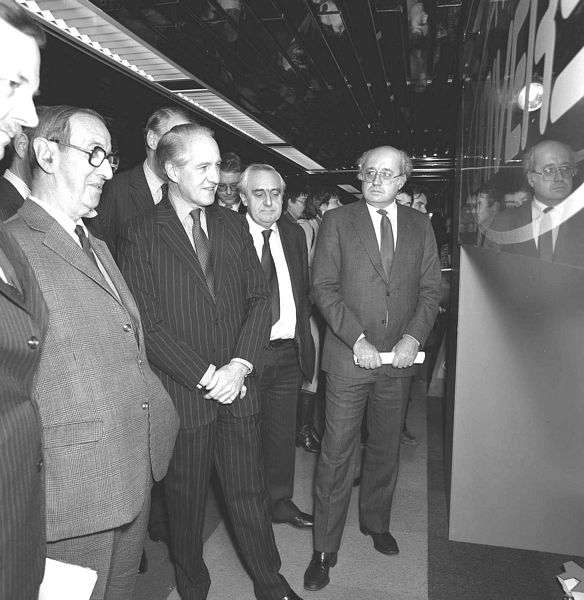 Ministerial Visit to Project Universe Launch, February 1983