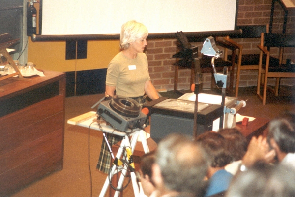 Jane Hughes speaking at DCS Conference, University of Sussex, 1984