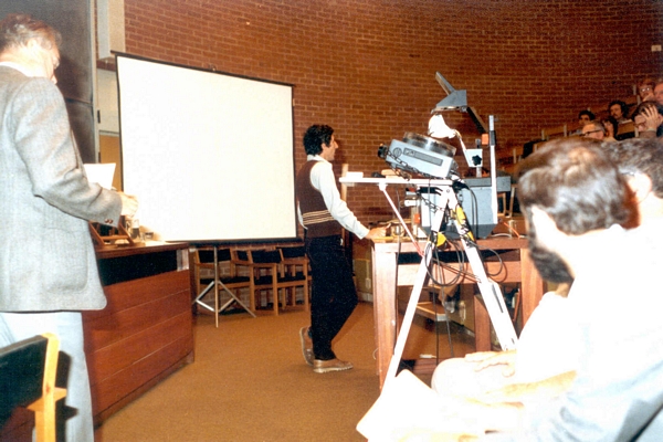Isi Mitrani speaking at DCS Conference, University of Sussex, 1984