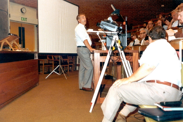 David Evans speaking at DCS Conference, University of Sussex, 1984