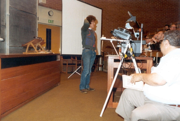 Richard Bormat speaking at DCS Conference, University of Sussex, 1984