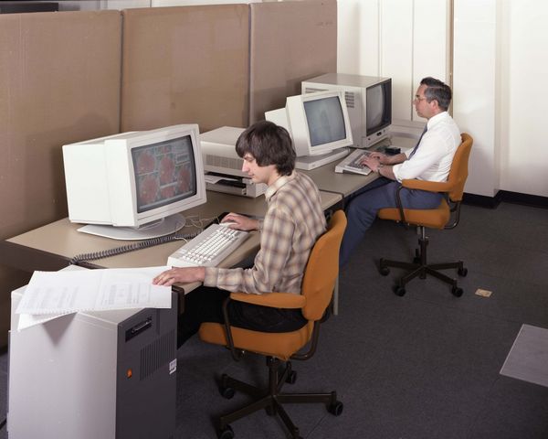 Informatics Workstation Room, R1 with Martin Prime and Tony Lowe