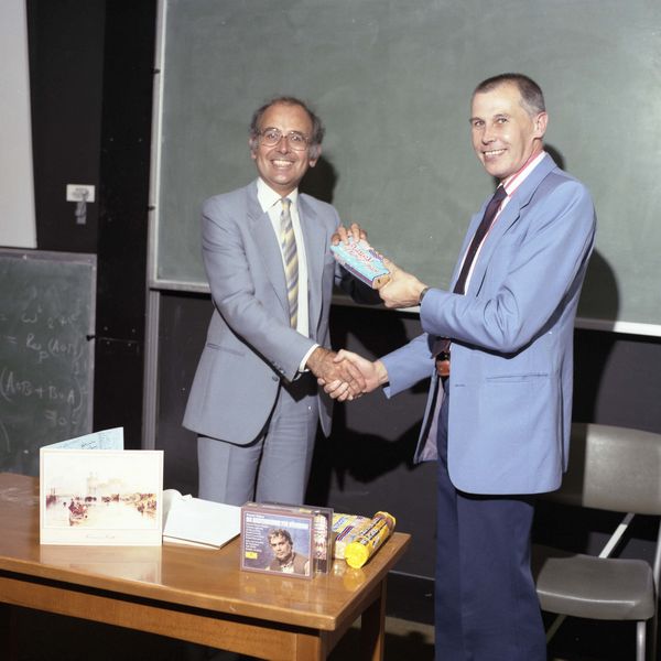 Cliff Pavelin Leaving presentation, with Bob Hopgood