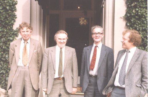 Bernard Loach, Mike Jane, Charles Mackinder and Jeff Philips at a Management Meeting