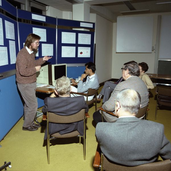 Chris Greenough explaining EVEREST to the Engineering Board Computing Committee