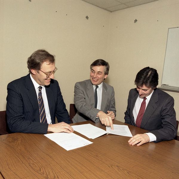 Joint Study Agreement with IBM; Brian Davies, centre