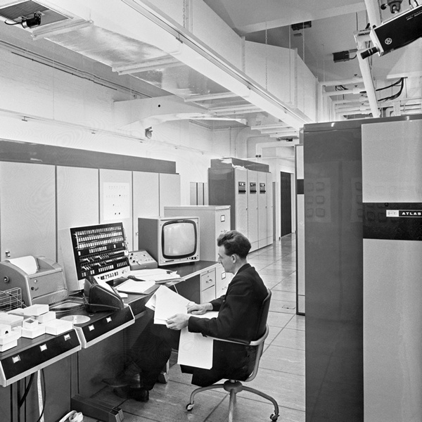Atlas Machine Room downstairs: Engineers Console, David Burrell