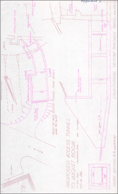 Note from Bowles concerning the Injector Room entrance (An additional entrance is required to minimise disturbances to magnet and experimental area, includes plan, 8 May 1963)