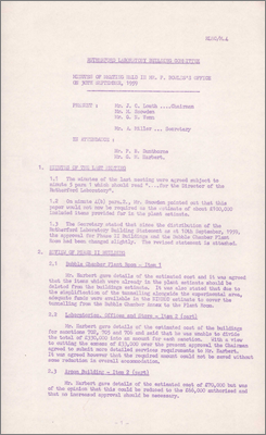 RLBC/M4 Special meeting (30 September 1959)