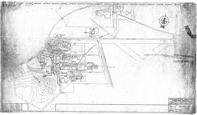 NIRNS site map (30 August 1962, Ref 010123 Site Layout NIRNS)