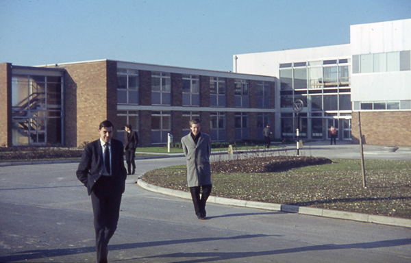 Bob Hopgood, Don Russell and Malcolm Bird on their way to lunch